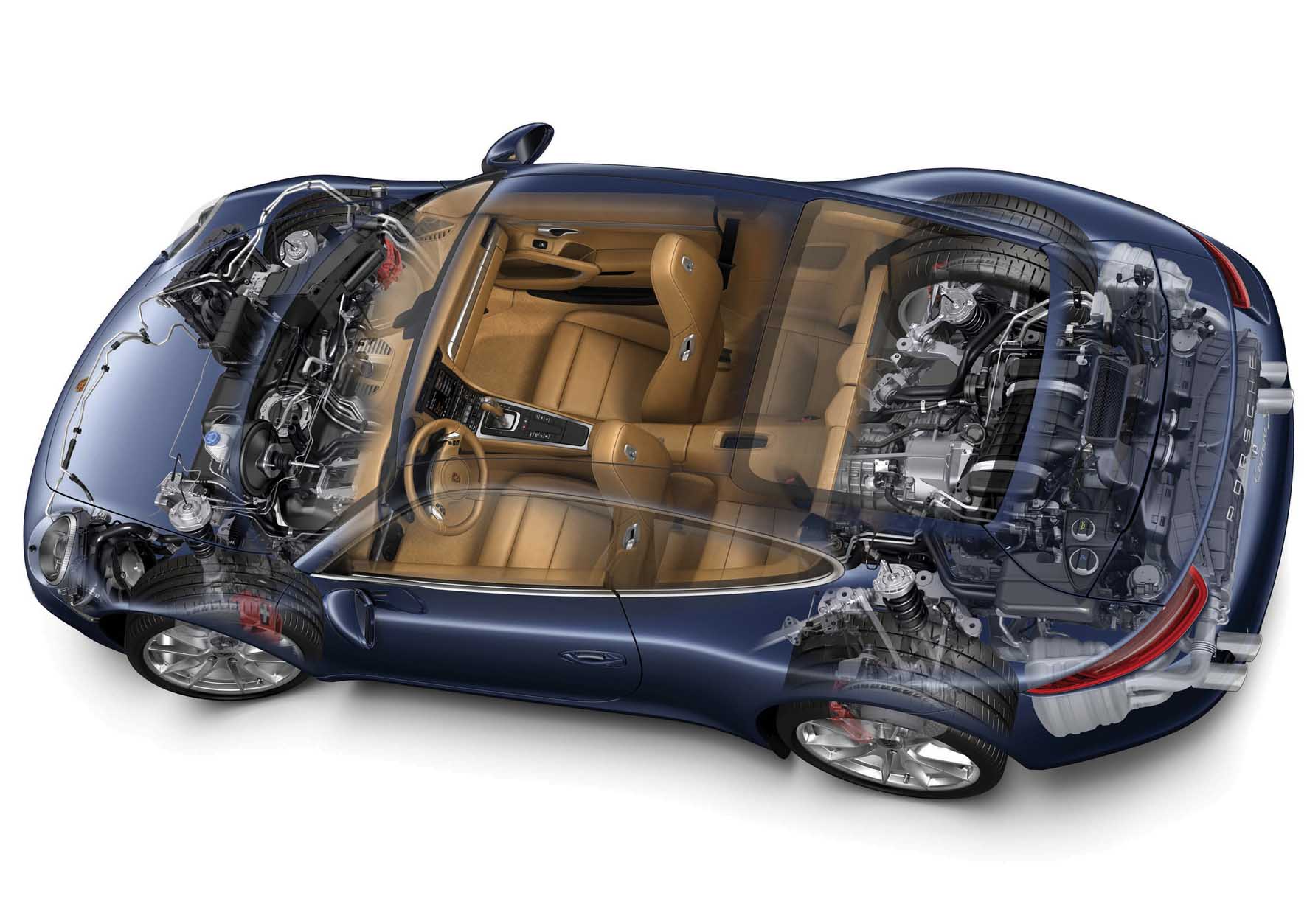 Porsche 2011 nuova 911 trasparenza meccanica 1