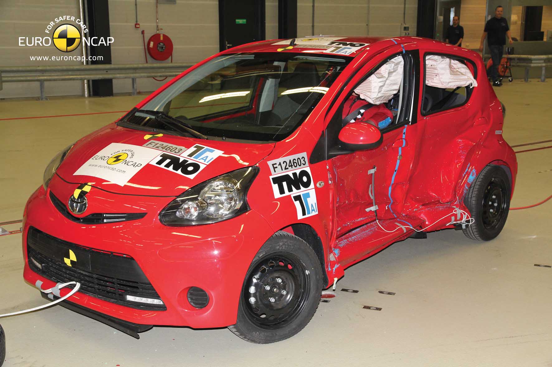 Toyota Aygo test euroNCAP 3 stelle lato 2 1