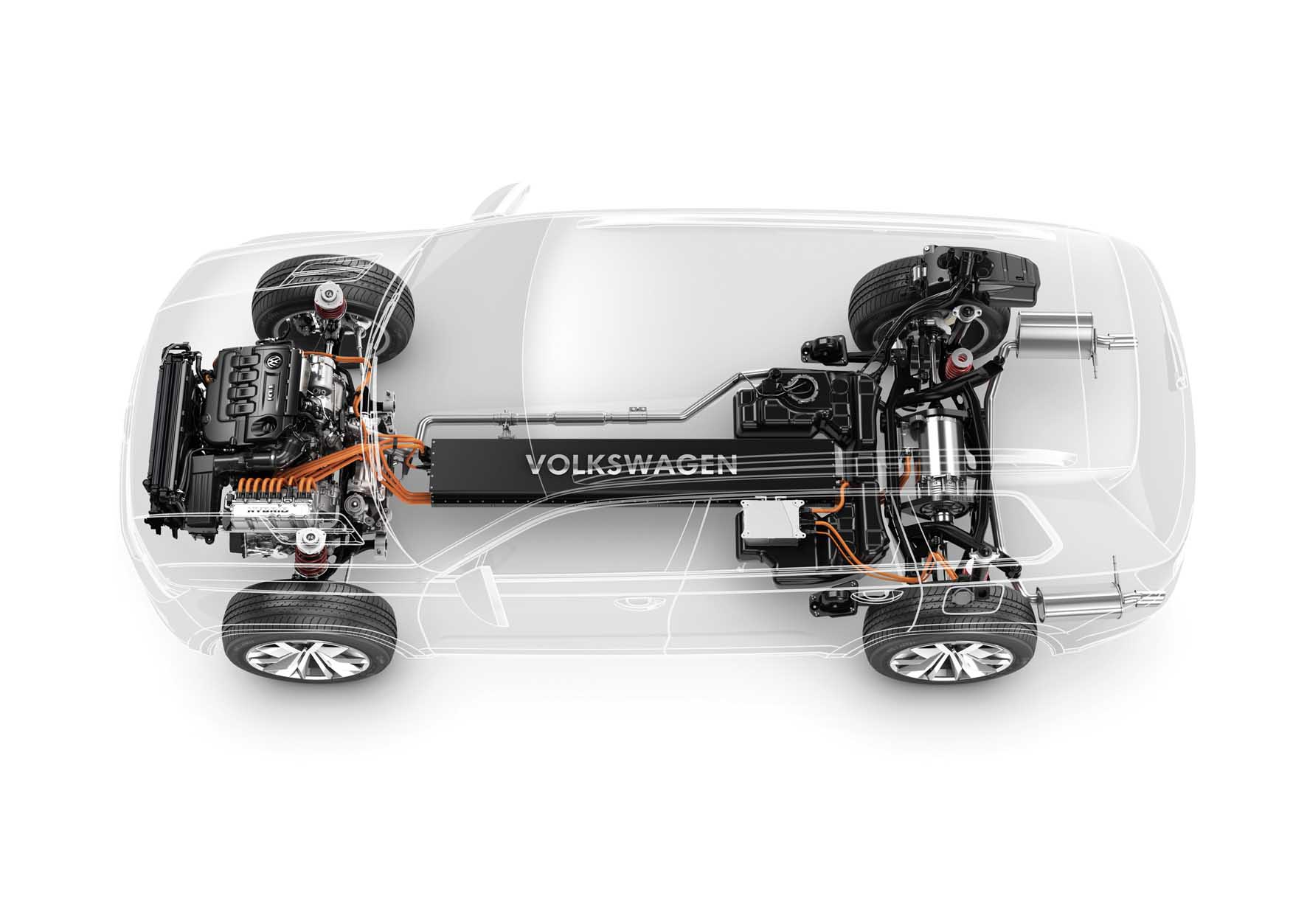 Volkswagen 2013 prototipo Suv CrossBlue trasparenza tecnica