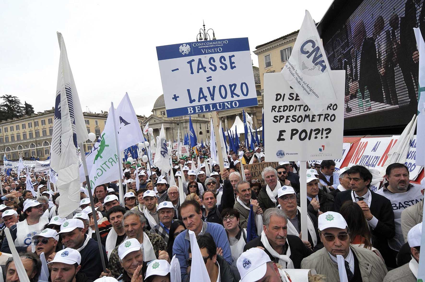 Manifestazione PMI rete Italia Roma artigiano 18 feb 2014 gruppo confcommercio veneto 1