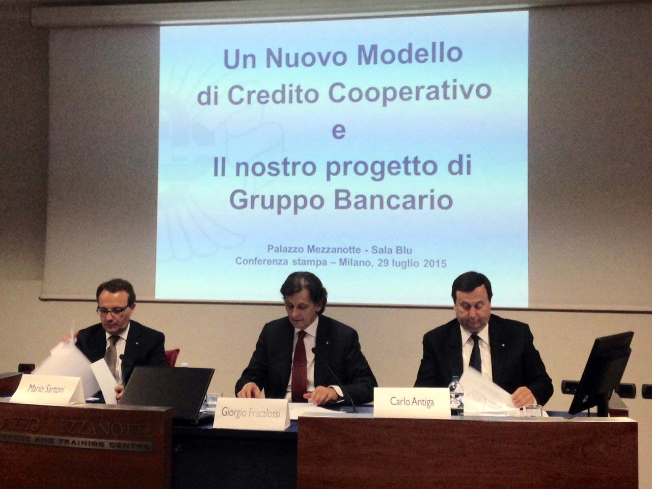 Presentato a Milano il Gruppo Cassa Centrale Banca Credito Cooperativo Italiano Sarori Fracalossi Antiga