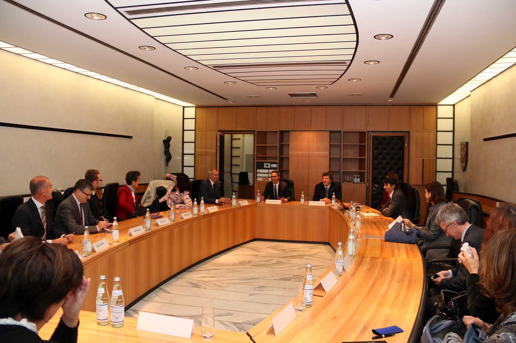 PAB incontro delegazioni alto adige e val daosta a bolzano