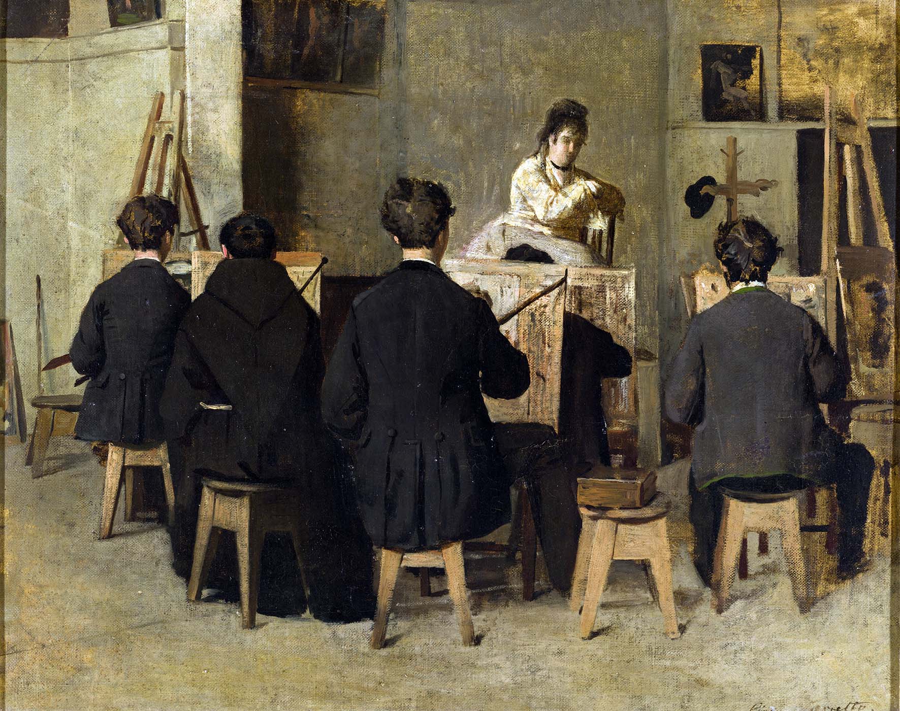 10 Favretto La scuola di pittura 1871