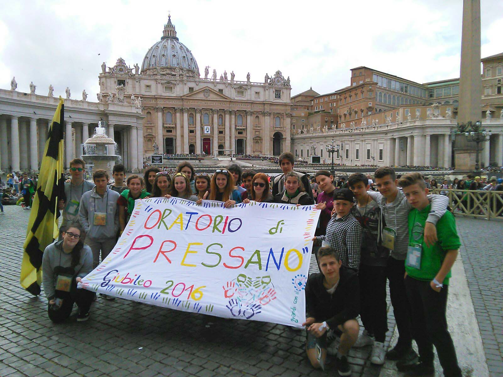 Gibileo dei ragazzi 2016 roma papa francesco confessa in piazza gruppo oratorio di pressano trento
