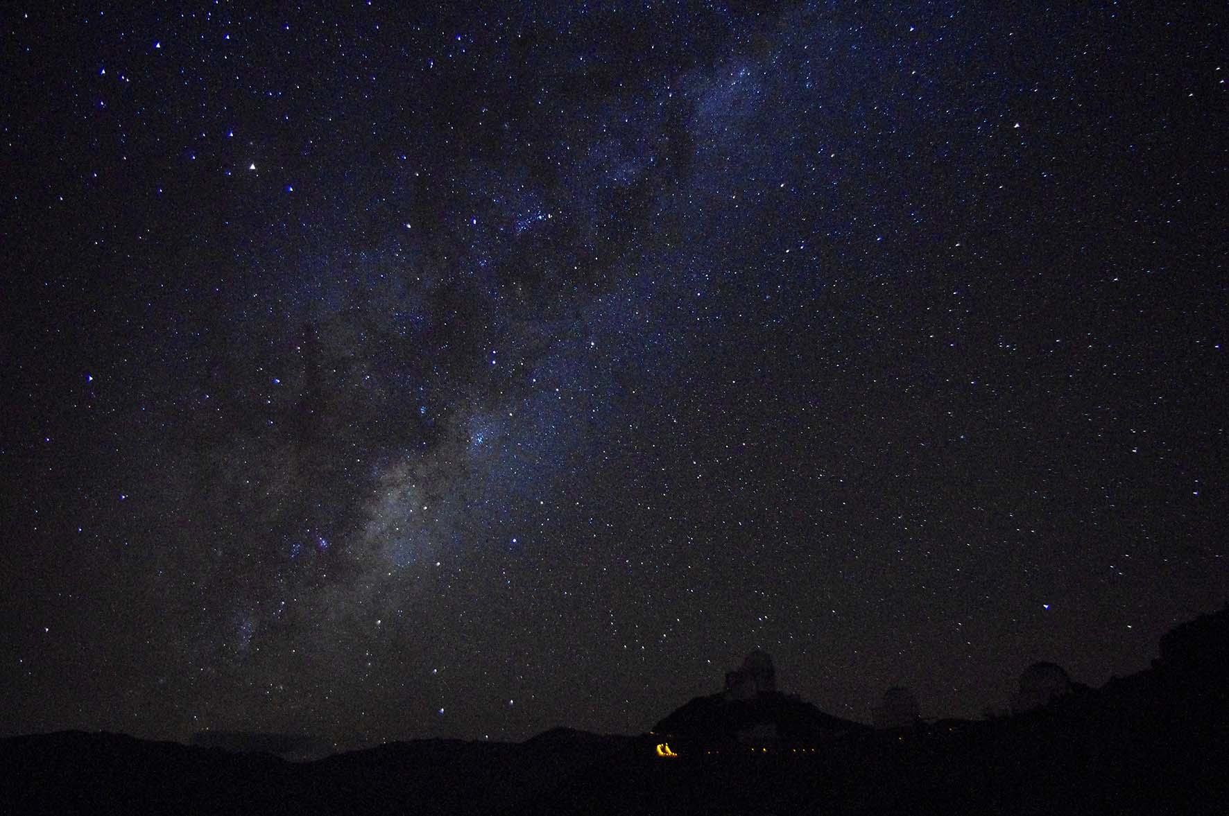 inquinamento luminoso cielo da Osservatorio La Silla Cile maggio 2012